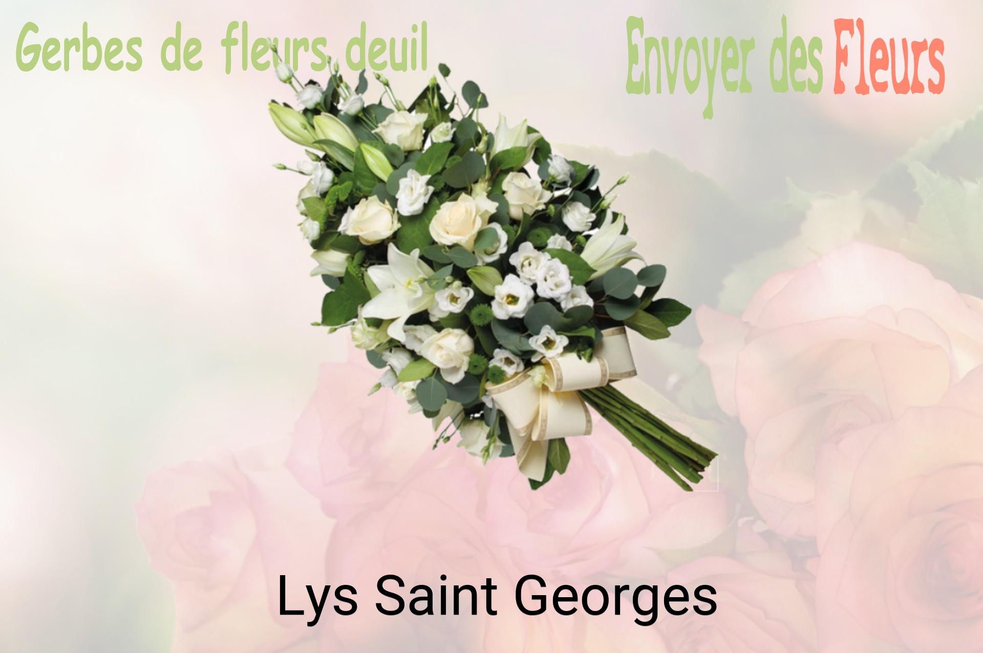 Gerbe de fleurs de deuil livrée à Lys-Saint-Georges